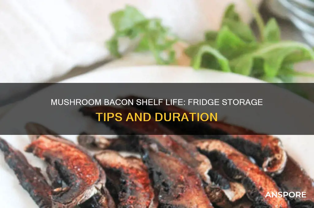 how long does mushroom bacon last in the fridge