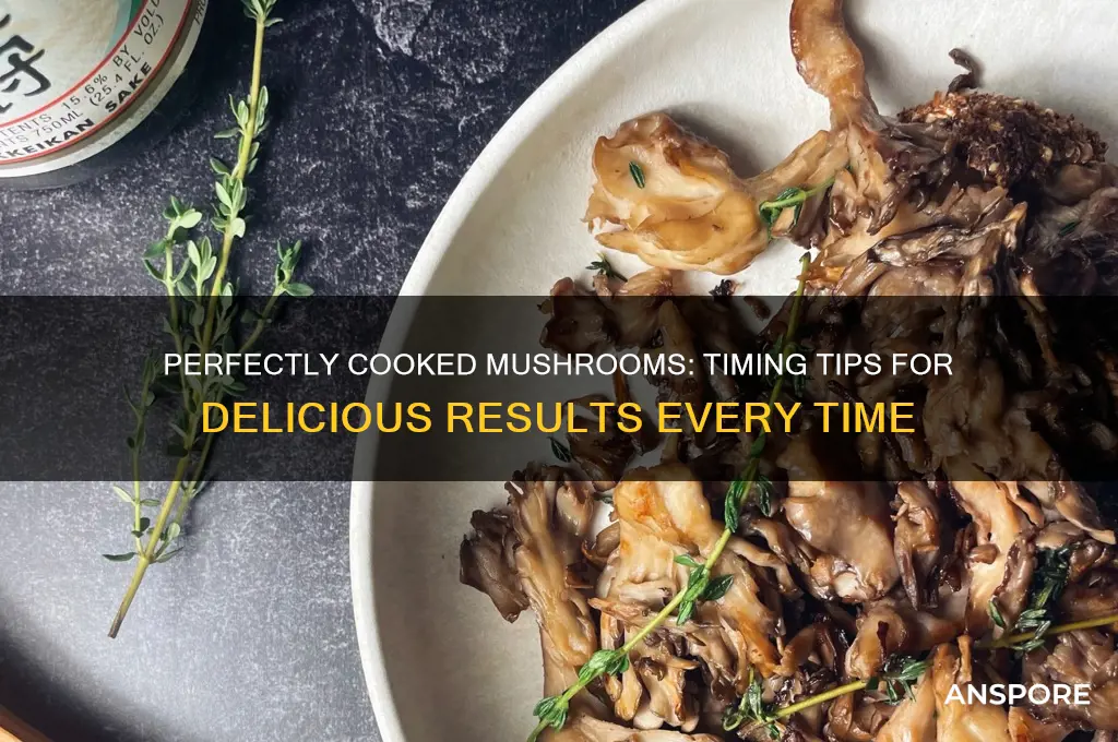 how long does mushroom cook