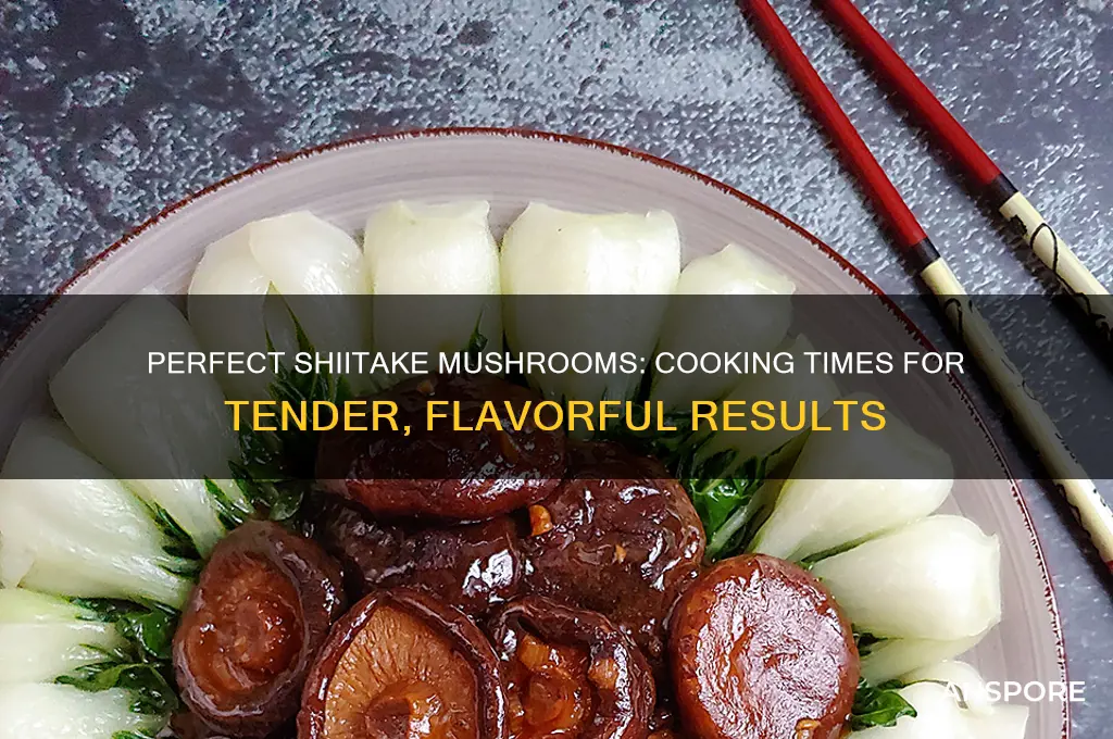 how long does shiitake mushroom cook