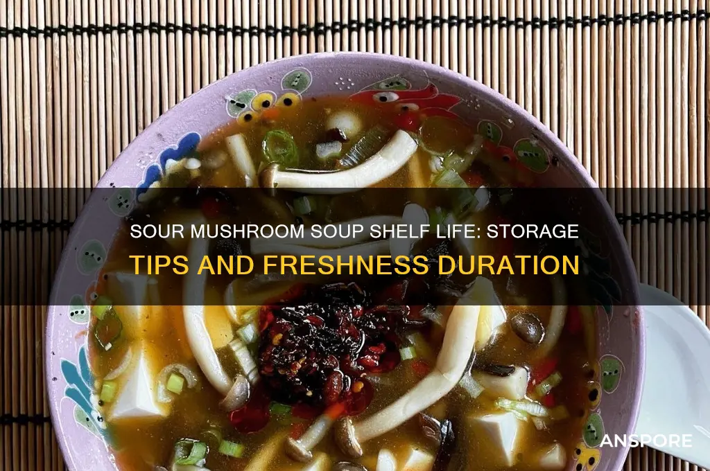 how long does sour mushroom soup last