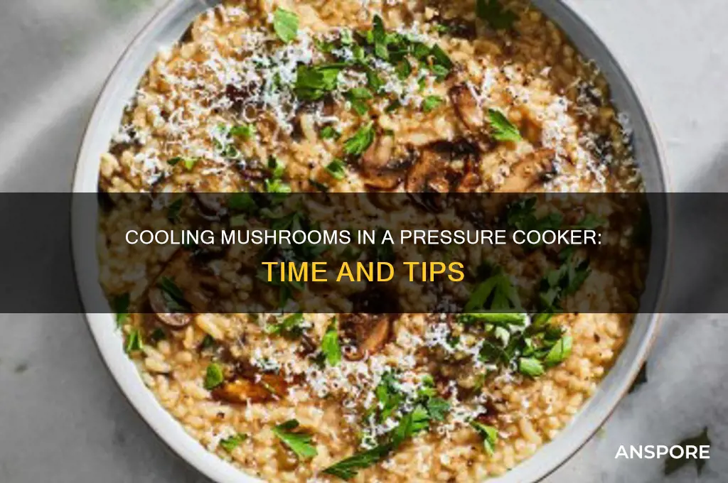 how long for pressure cook to cool mushrooms