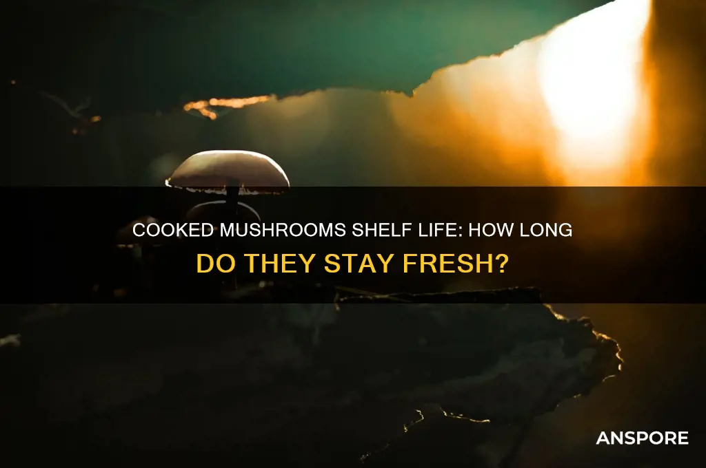 how long is cooked mushrooms good for
