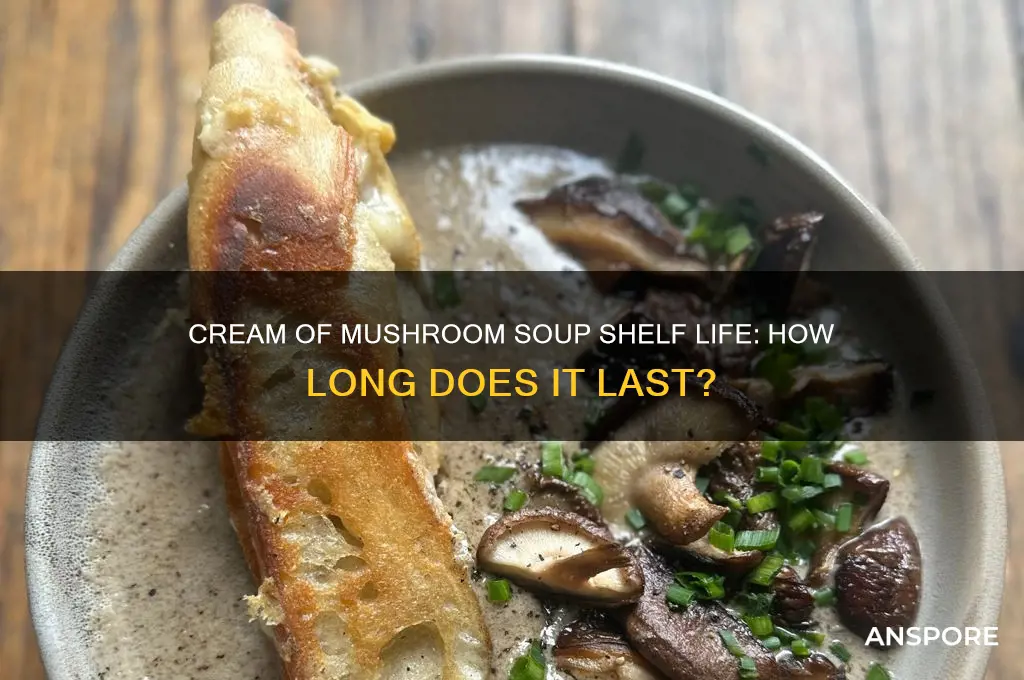 how long is cream of mushroom soup good for
