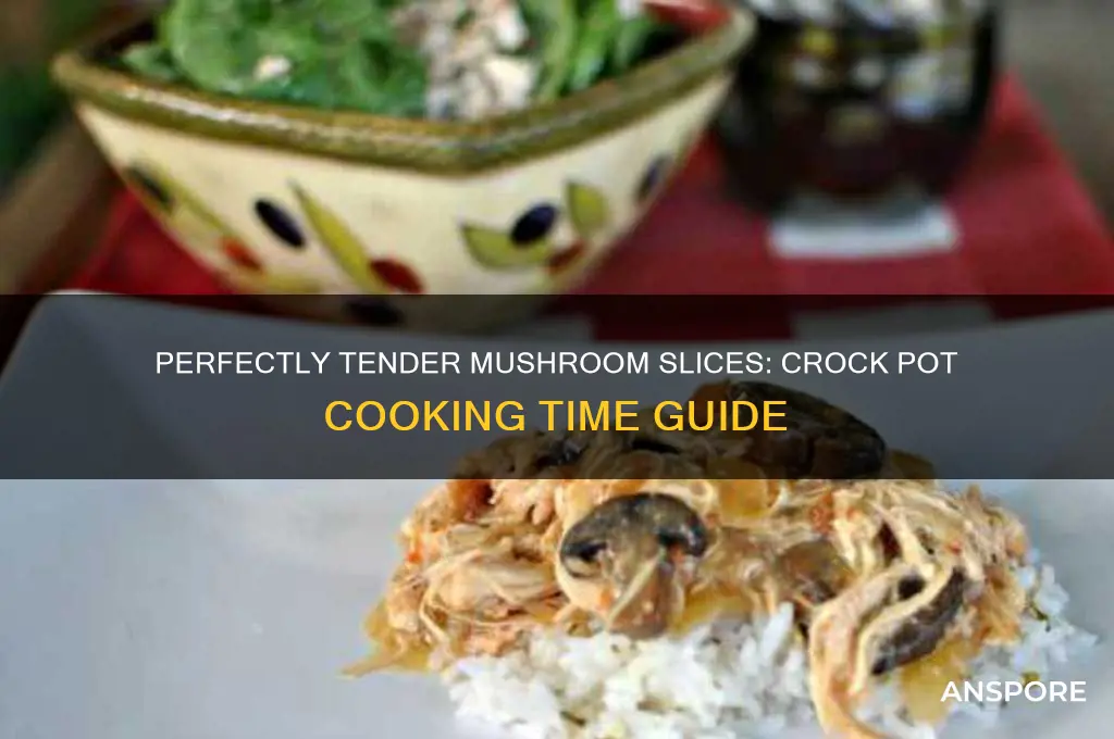 how long mushroom slices in crock pot