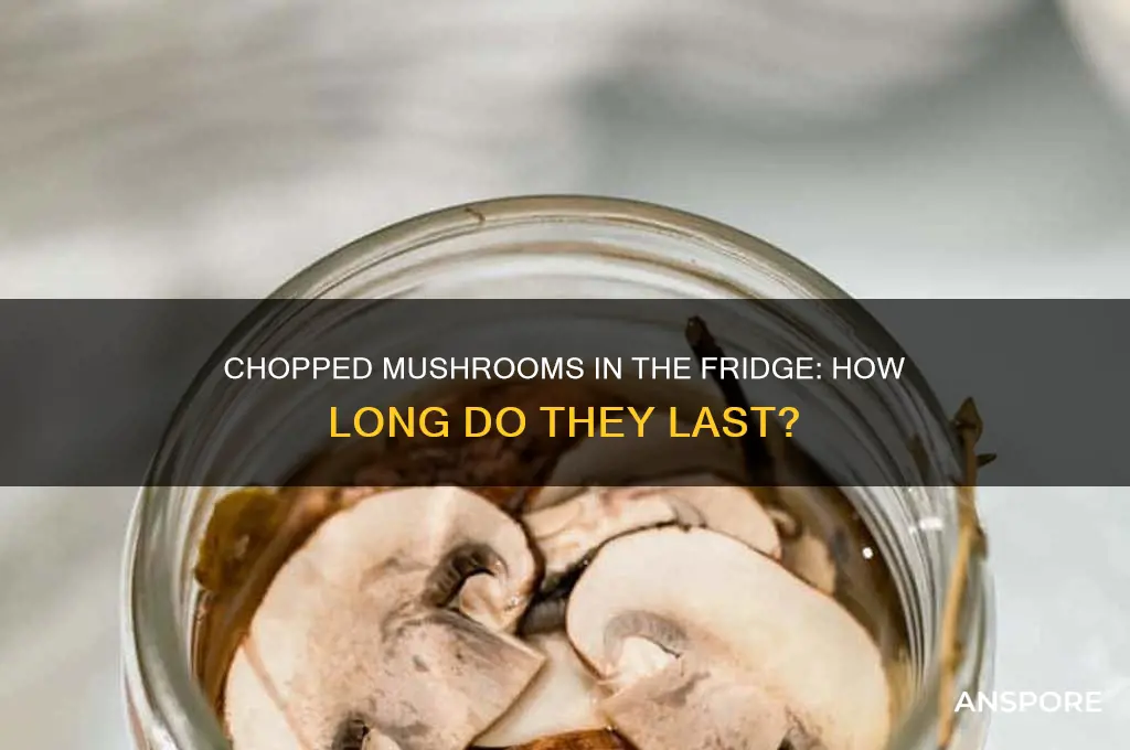 how long raw chopped mushrooms last in the fridge