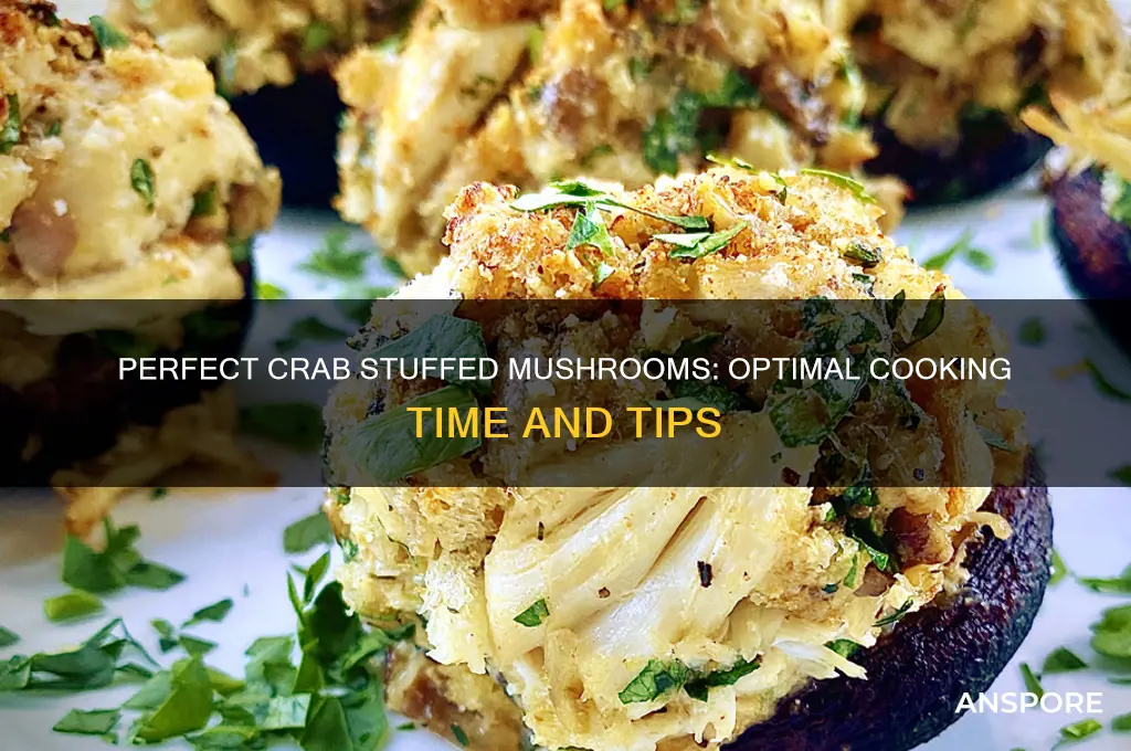 how long should i cook crab stuffed mushrooms