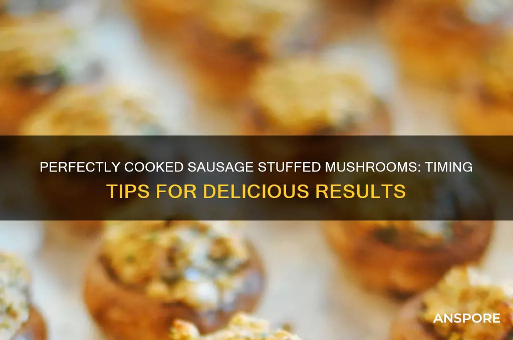 how long should i cook sausage stuffed mushrooms