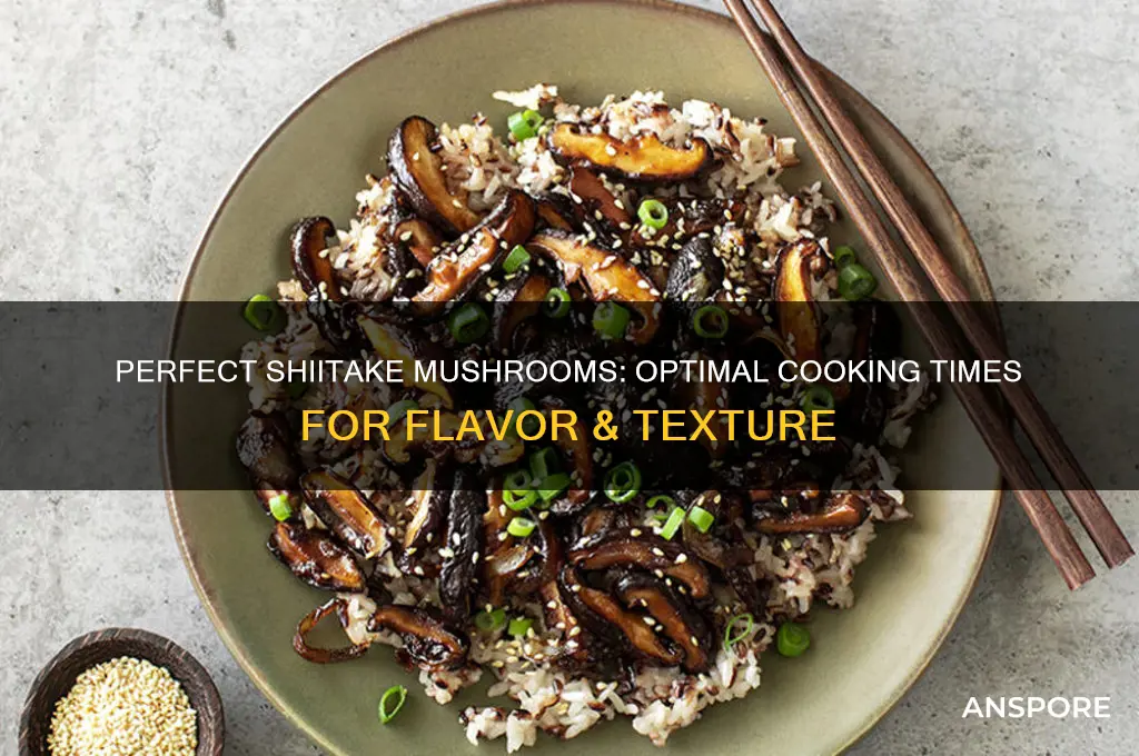 how long should you cook shitaki mushrooms