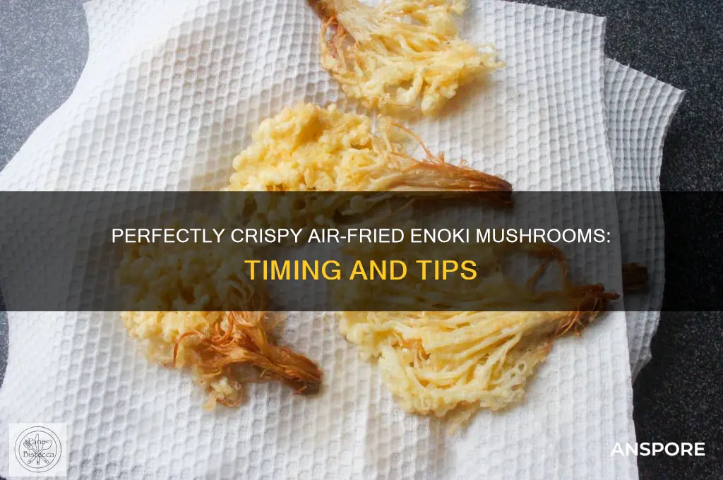 how long to air fry enoki mushroom