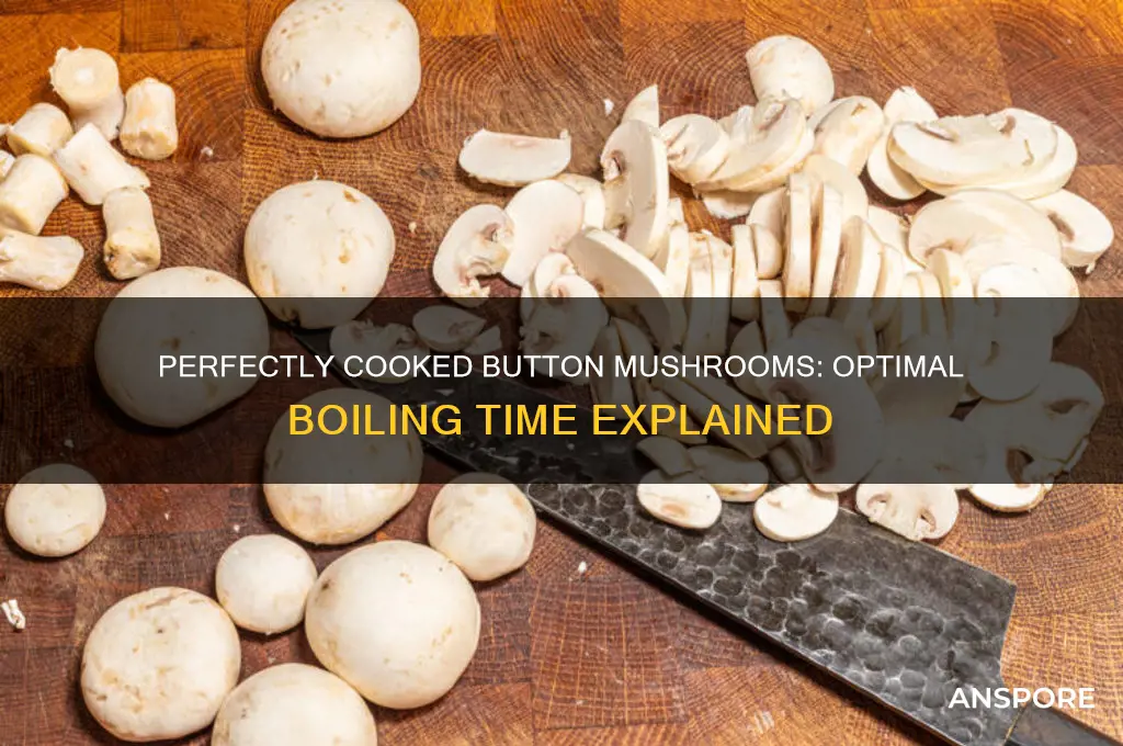 how long to boil button mushrooms