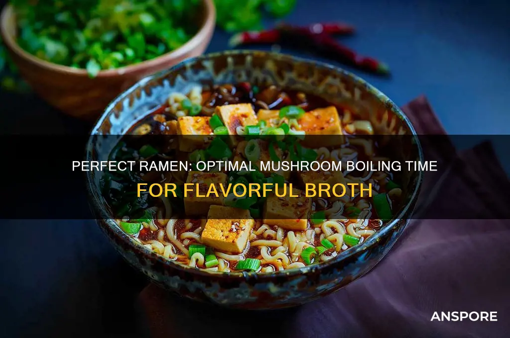 how long to boil mushrooms in ramen