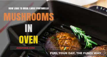 Perfectly Broiled Large Portobello Mushrooms: Oven Timing Guide