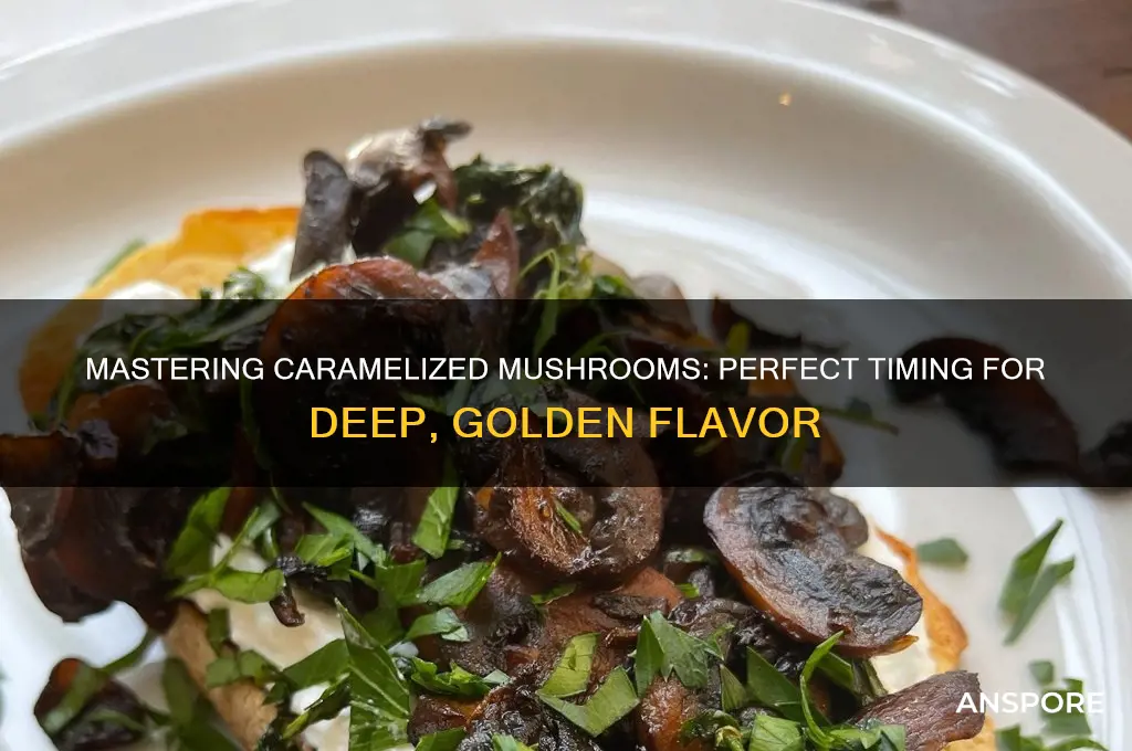 how long to caramelize mushrooms
