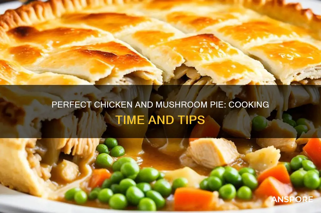 how long to cook a chicken and mushroom pie