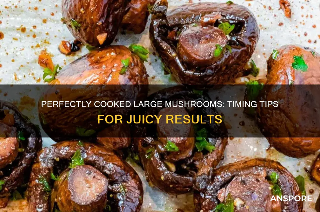 how long to cook a large mushroom