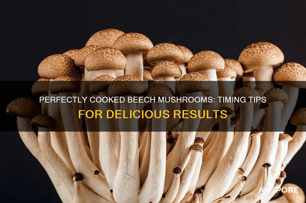 how long to cook beech mushrooms