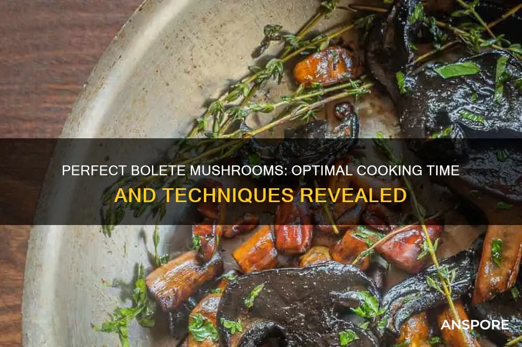 how long to cook bolete mushrooms