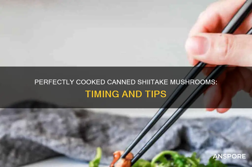 how long to cook canned shiitake mushrooms