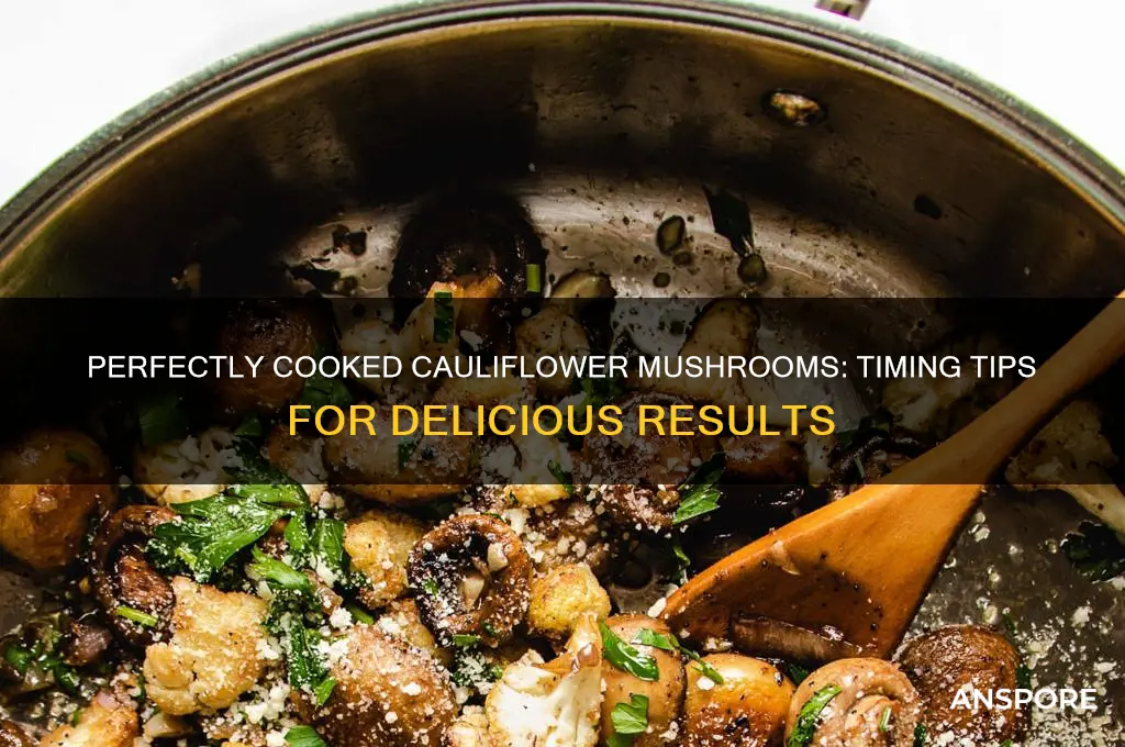 how long to cook cauliflower mushrooms