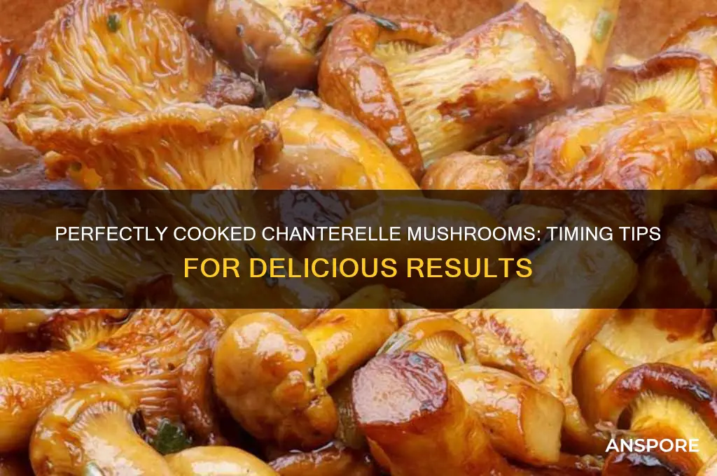 how long to cook chanterelle mushrooms