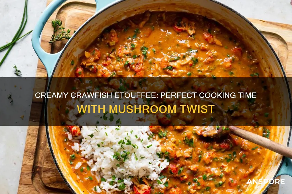 how long to cook crawfish etouffee with cream of mushroom