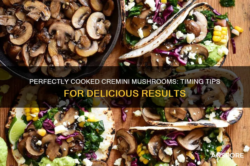 how long to cook cremini mushrooms
