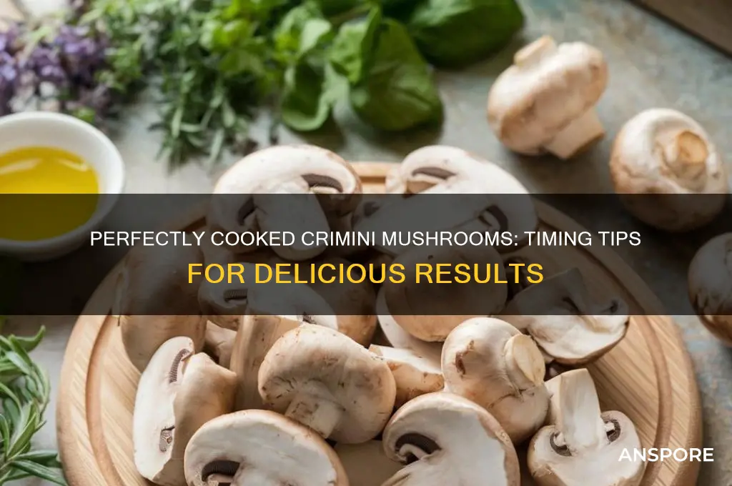 how long to cook crimini mushrooms