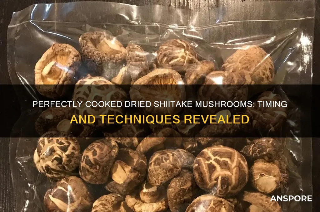how long to cook dried shiitake mushrooms