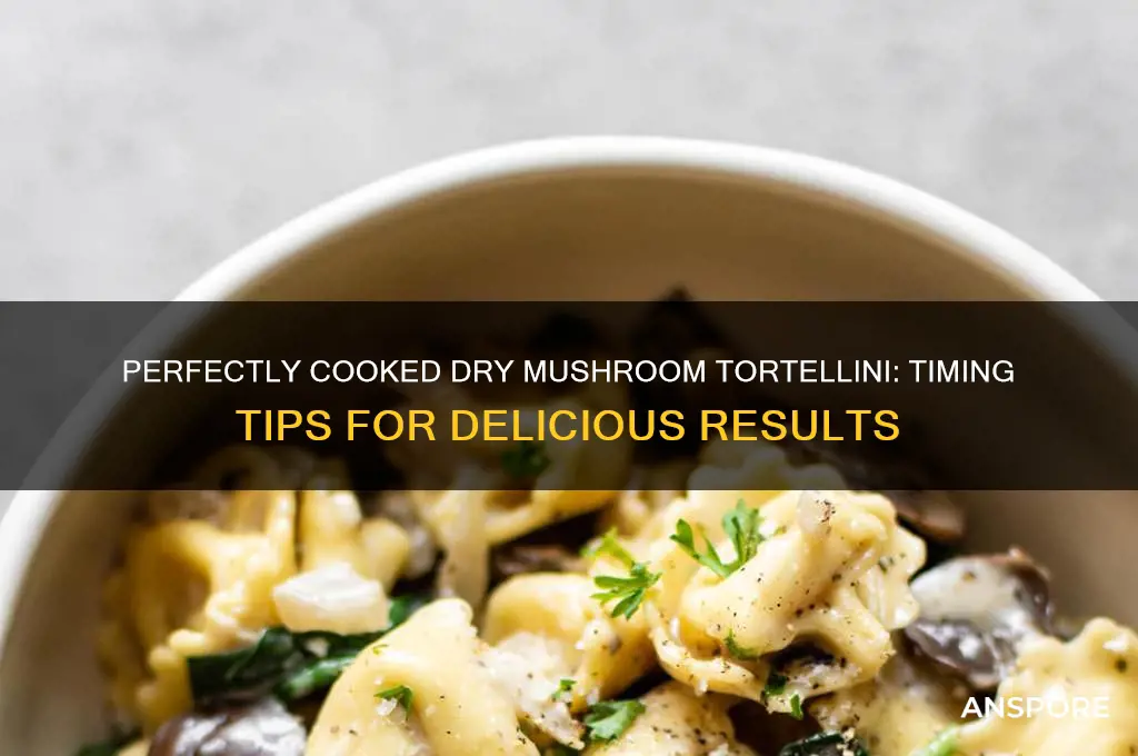 how long to cook dry mushroom tortellini