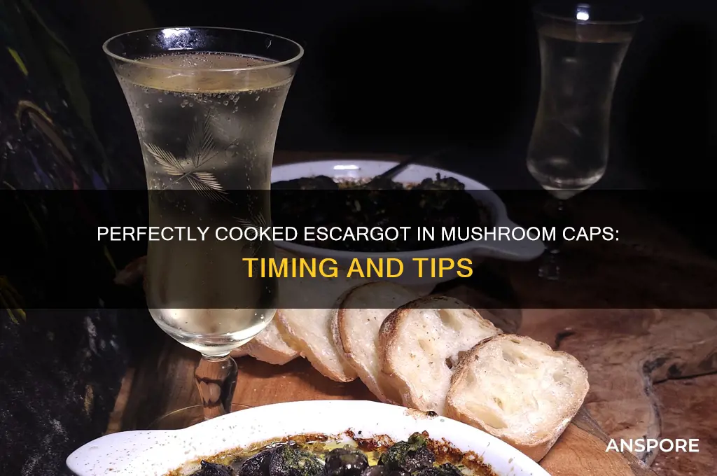 how long to cook escargot in mushroom caps