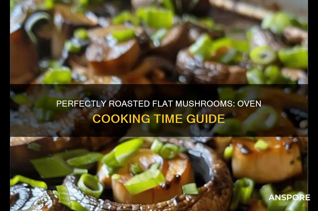 how long to cook flat mushrooms in oven