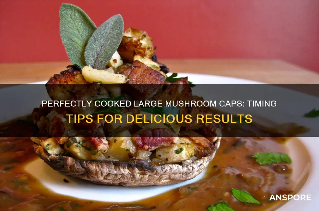 how long to cook large mushroom caps
