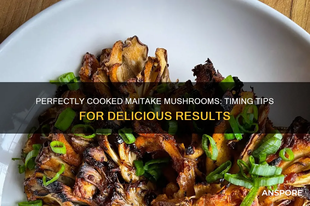 how long to cook maitake mushrooms
