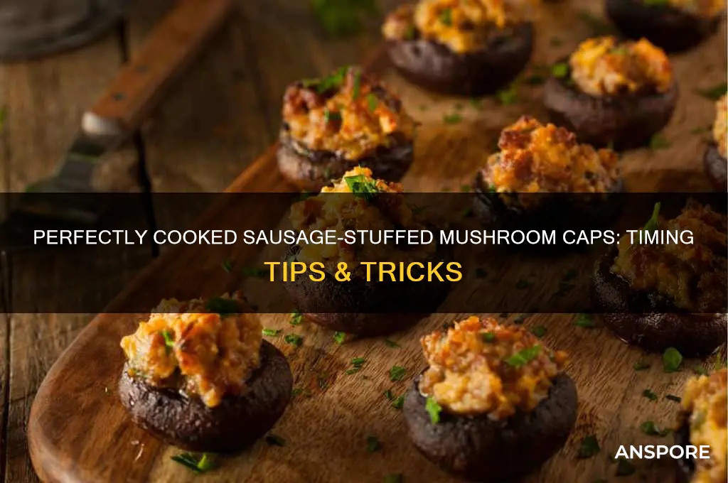 how long to cook mushroom caps stuffed with sausage