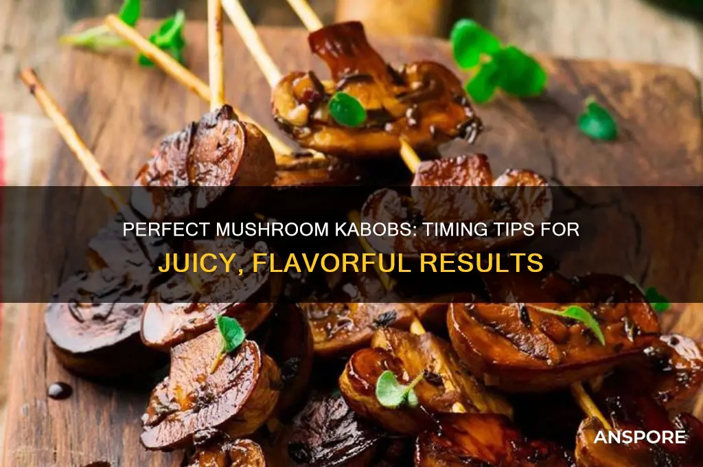 how long to cook mushroom kabobs
