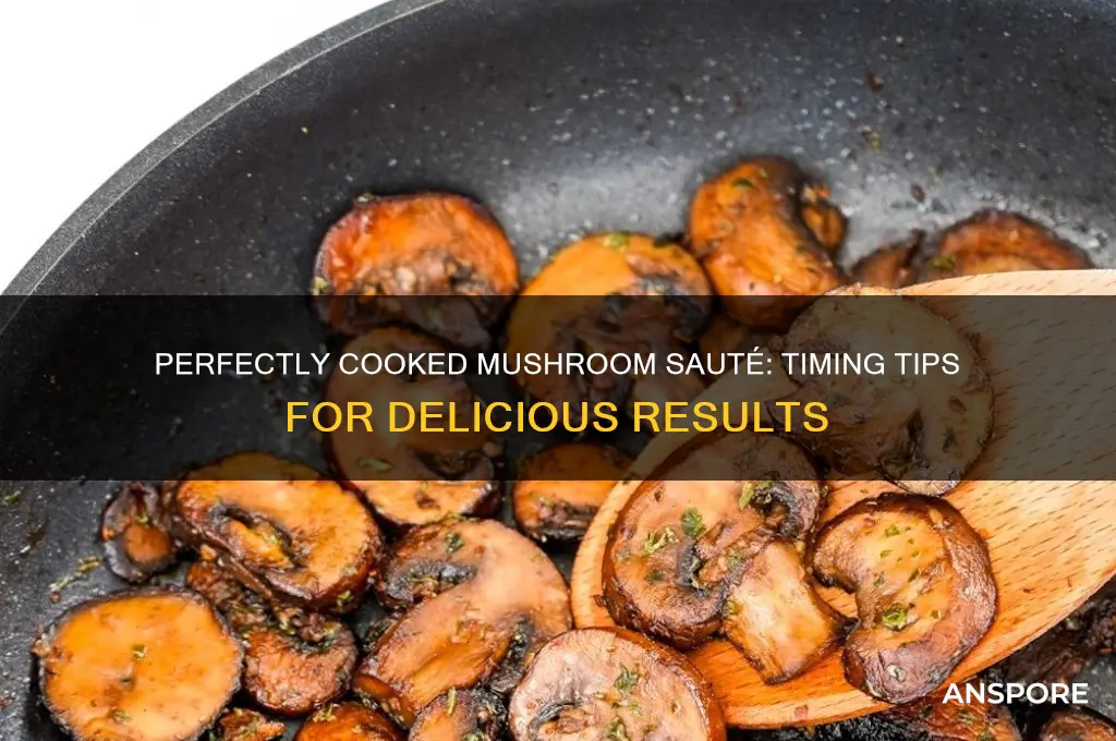 how long to cook mushroom sauteed