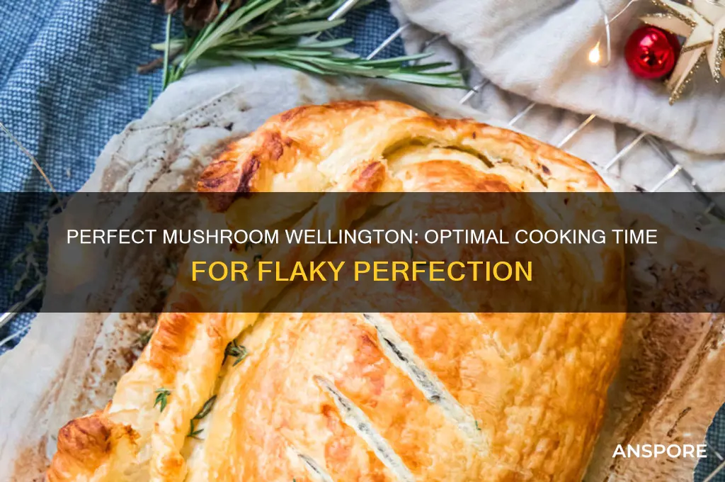 how long to cook mushroom wellington