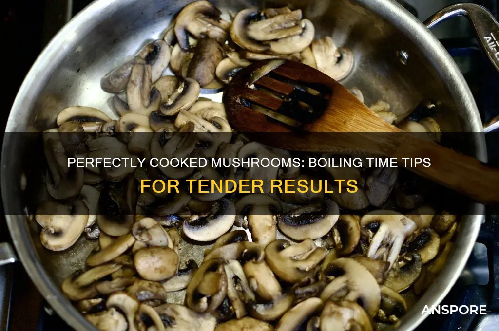 how long to cook mushrooms in boiling water