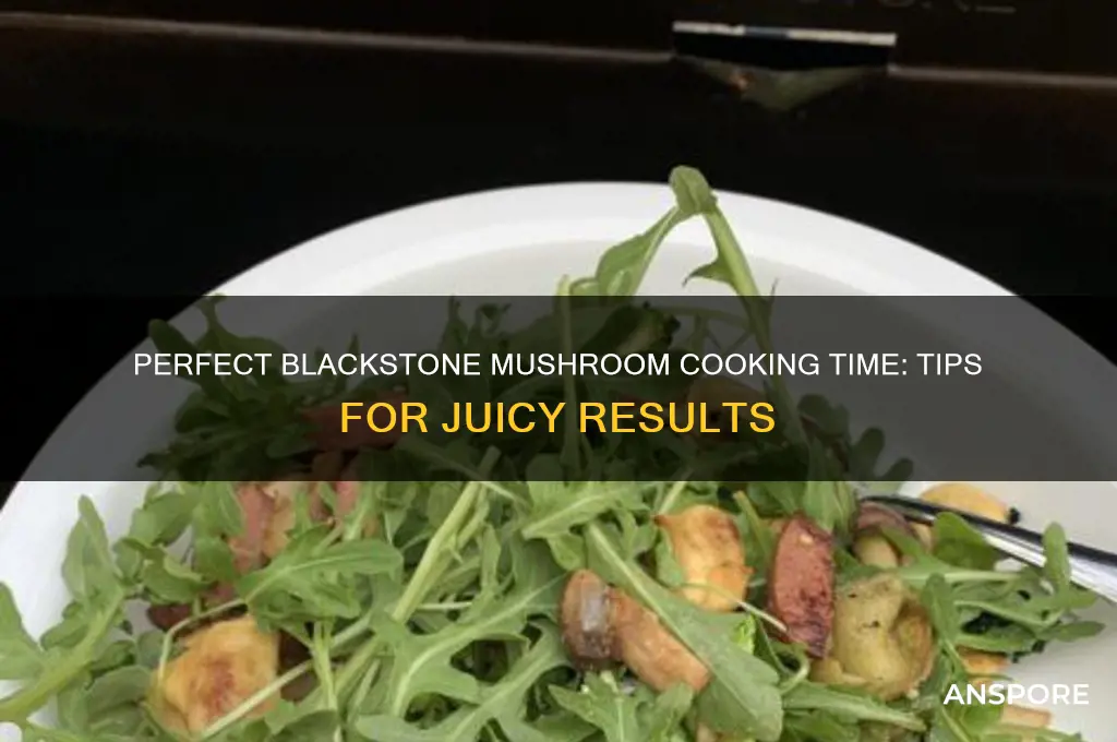 how long to cook mushrooms on blackstone