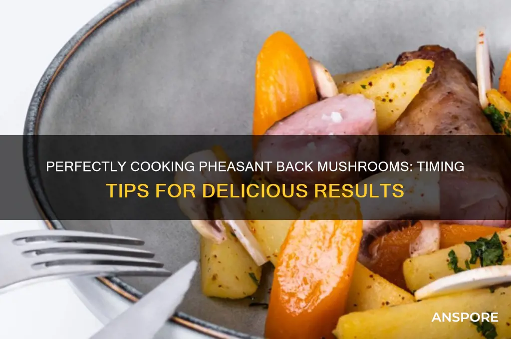 how long to cook pheasant back mushroom