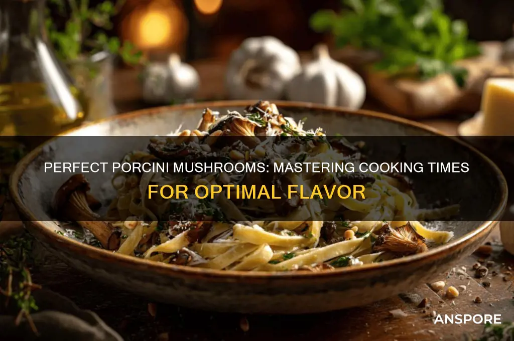 how long to cook porcini mushrooms