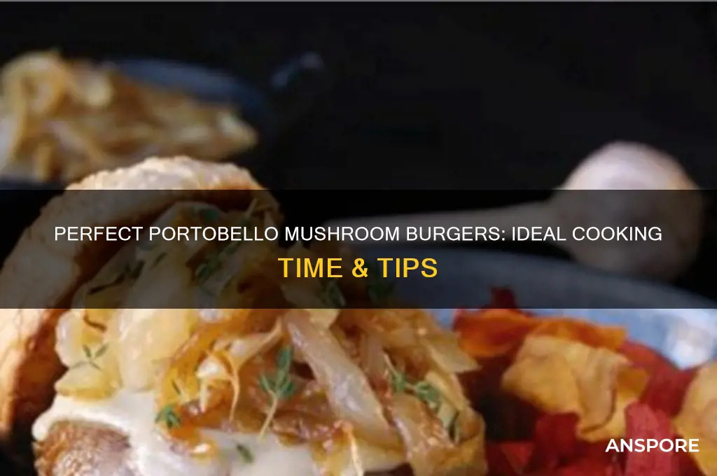 how long to cook portobello mushroom burgers