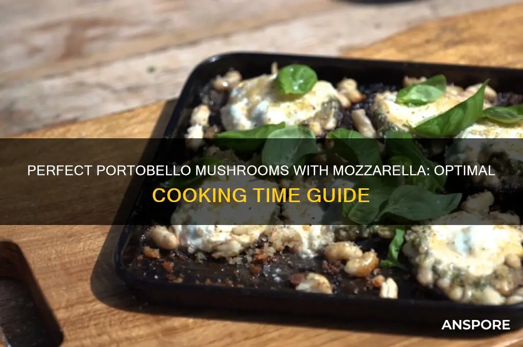 how long to cook portobello mushrooms and mozzarella