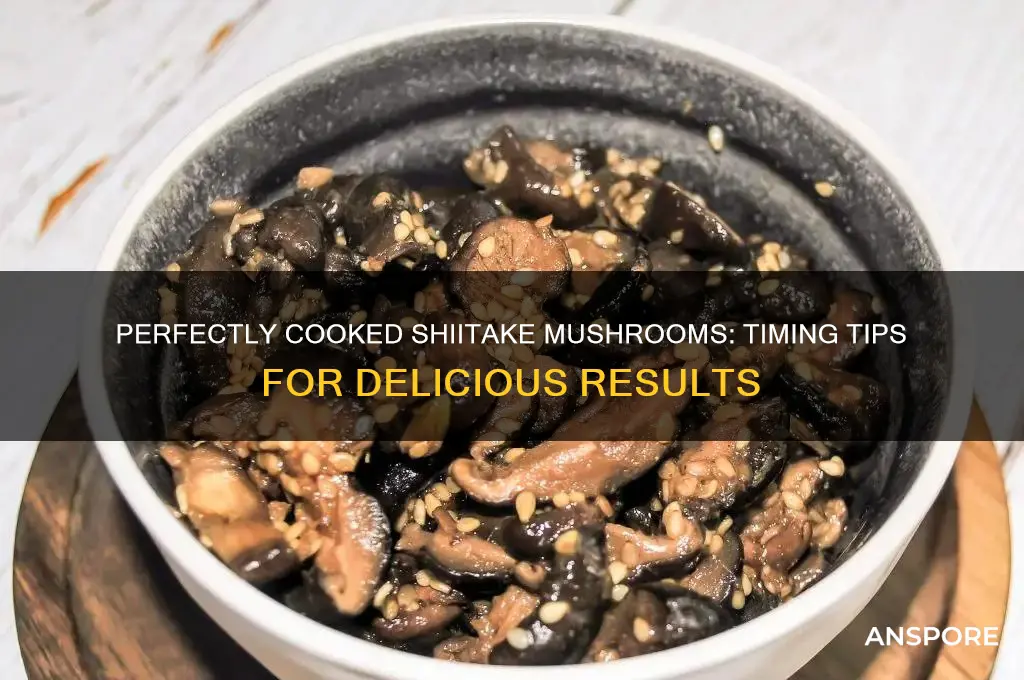 how long to cook shitake mushroom