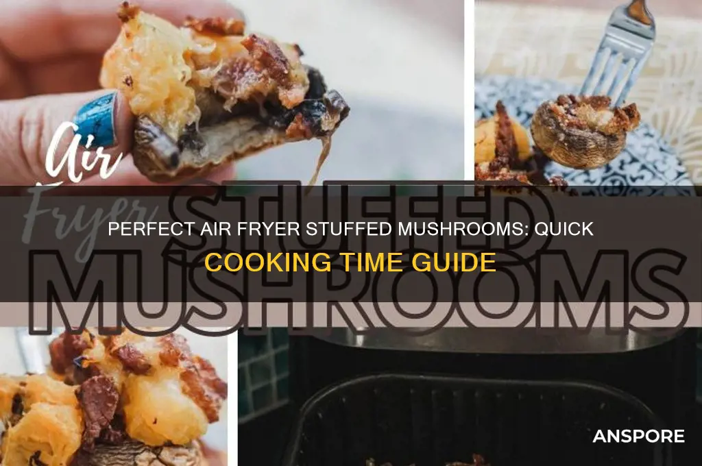 how long to cook stuffed mushrooms in airfryer