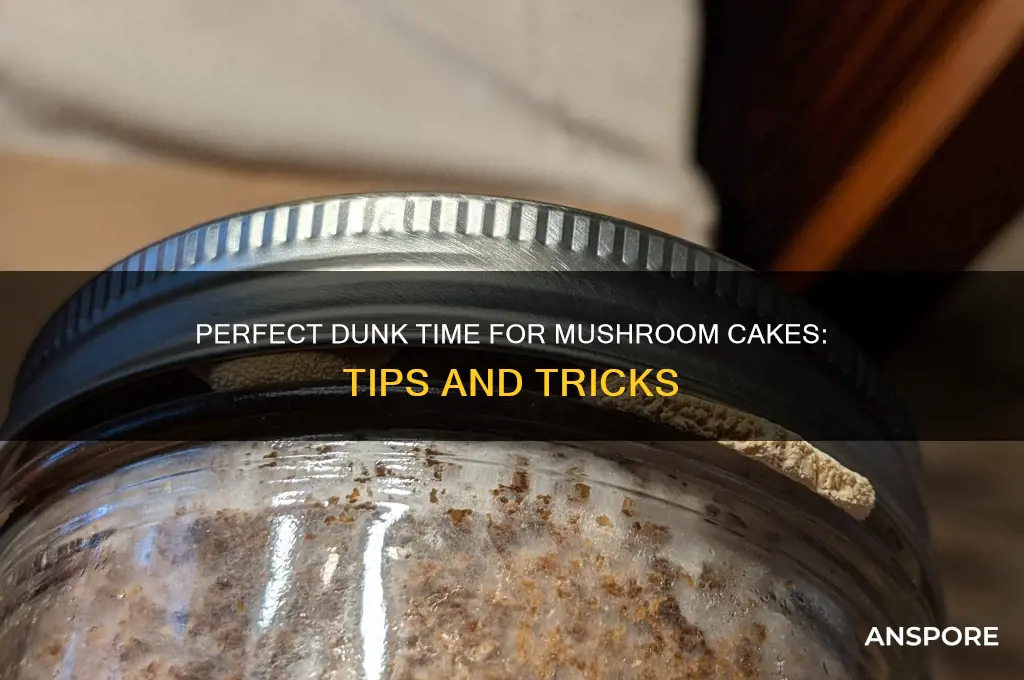 how long to dunk mushroom cakes