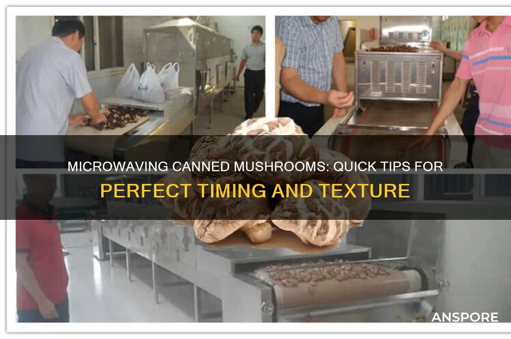 how long to microwave canned mushrooms