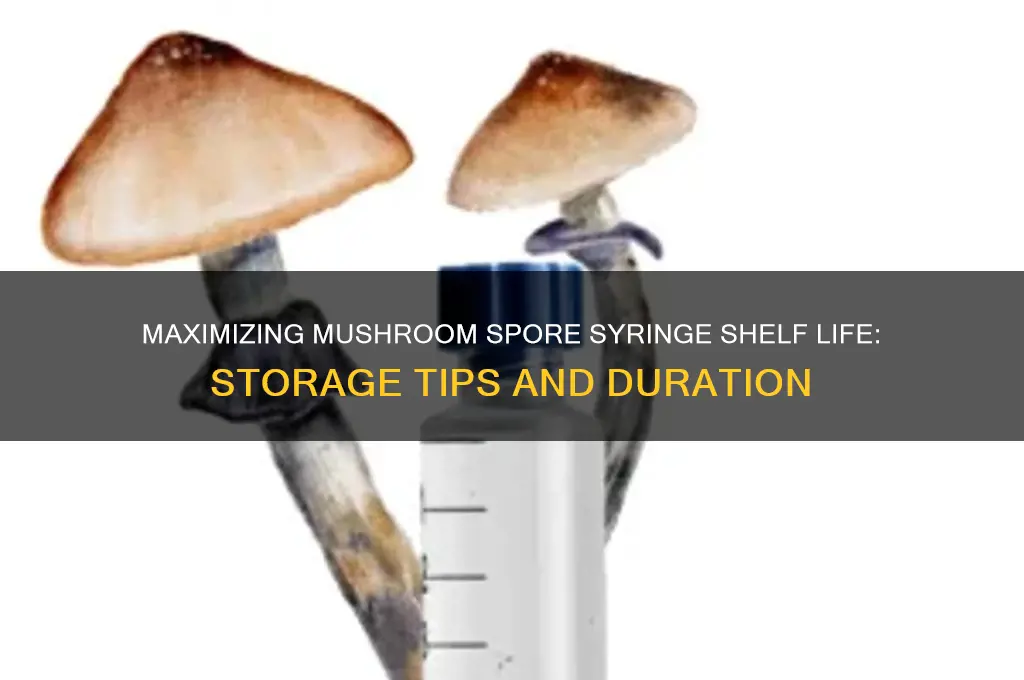 how long to muahroom spore syringes last shelf life