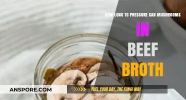 Pressure Canning Mushrooms in Beef Broth: Optimal Processing Time Guide