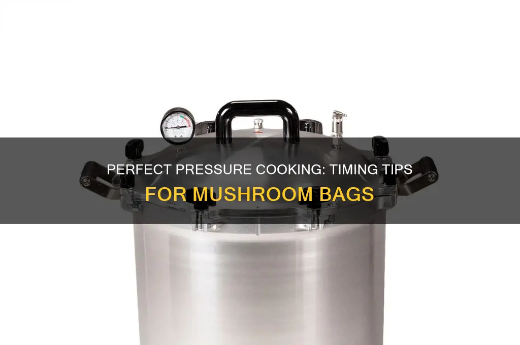 how long to pressure cook mushroom bags